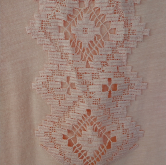 Coral Bay XL Light Tangerine/Coral Embellished Tee - Picture 2 of 5